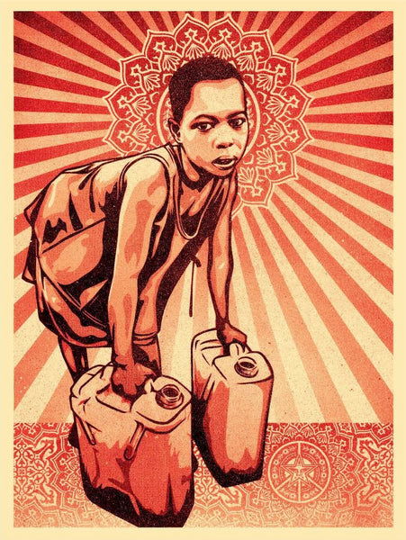 Shepard Fairey "Yellow Cans"