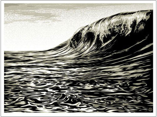 Shepard Fairey "Dark Wave" (White)