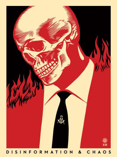 Shepard Fairey "Deceit & Disruption" (Left)