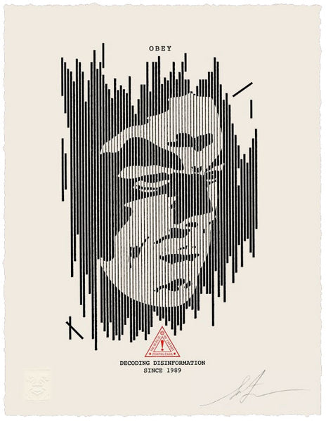 Shepard Fairey "Decoding Disinformation" Letterpress