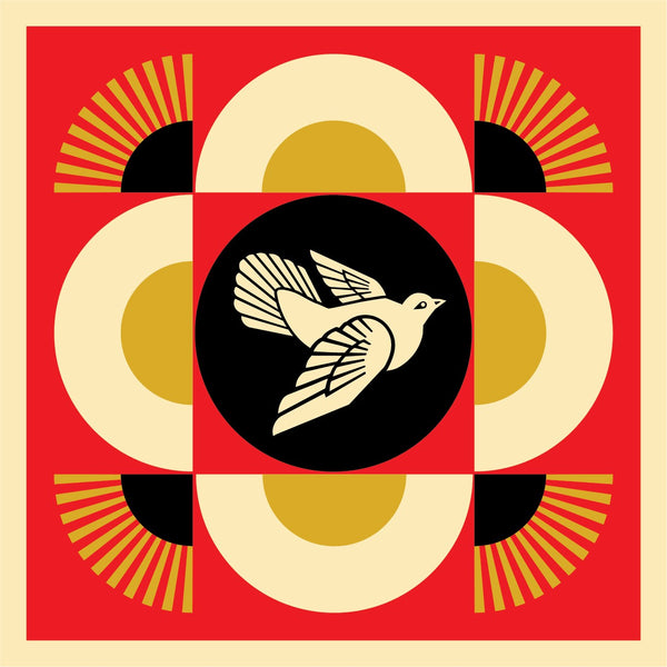 Shepard Fairey "Dove Geometric" (Red)