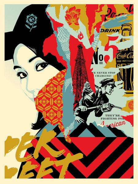 Shepard Fairey "Drink Crude Oil"