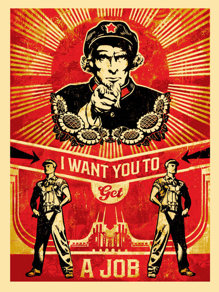 Shepard Fairey "Get A Job"