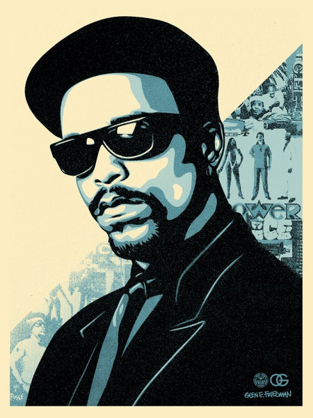 Shepard Fairey "Ice T OG" (Blue)