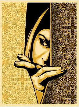 Shepard Fairey "Israel/Palestine" (Gold)