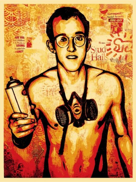 Shepard Fairey "Keith Haring Canvas"