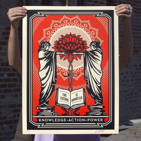 Shepard Fairey "Knowledge + Action"