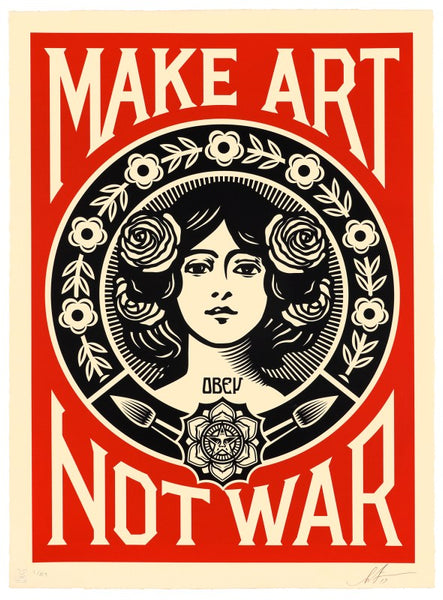 Shepard Fairey "Make Art Not War" Large Format