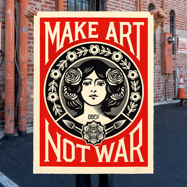 Shepard Fairey "Make Art Not War" Large Format