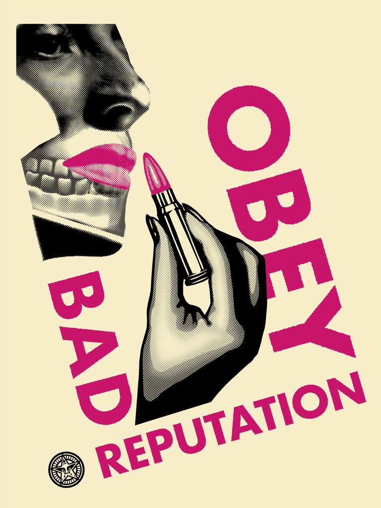 Shepard Fairey "Bad Reputation" (Cream)