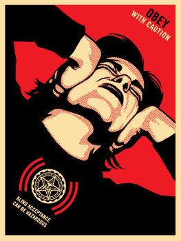 Shepard Fairey "Obey With Caution" 06