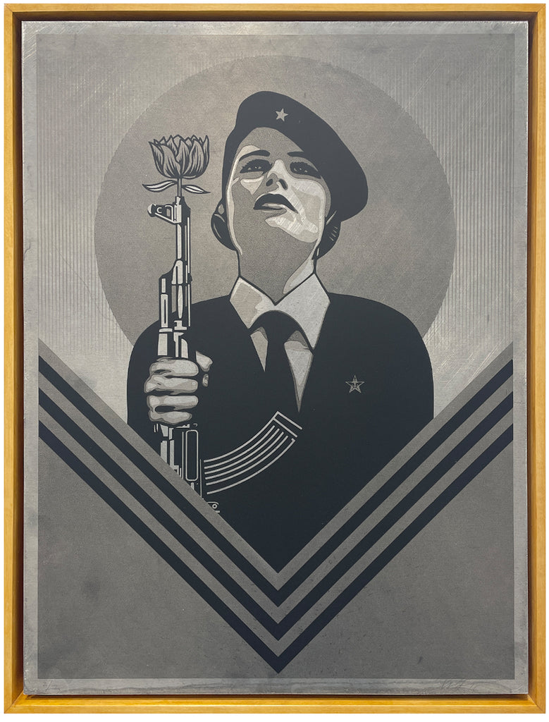 Shepard Fairey “Peace Guard 2” (Metal)