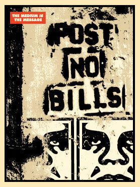 Shepard Fairey "Post No Bills Collage"