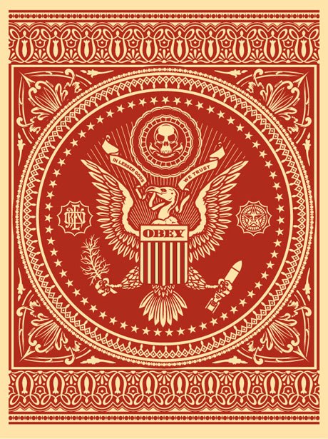 Shepard Fairey "Presidential Seal" (Red)