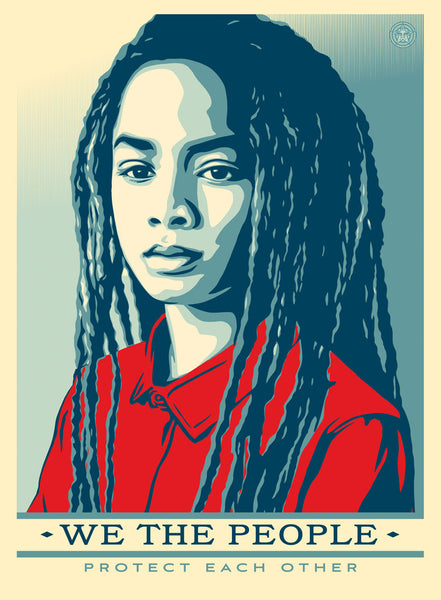 Shepard Fairey "Protect Each Other" Offset Poster