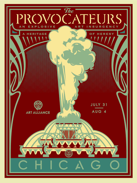 Shepard Fairey "The Provocateurs Chicago" (Blue)