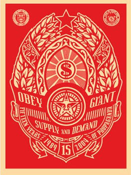 Shepard Fairey "Supply and Demand" (Red)