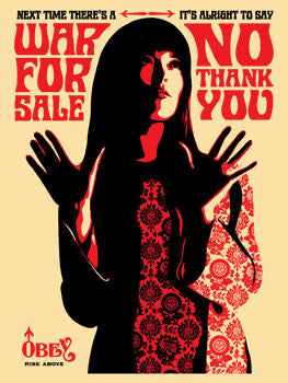 Shepard Fairey "War For Sale" (Cream)