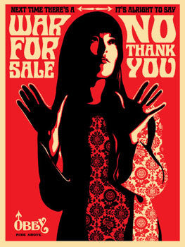 Shepard Fairey "War For Sale" (Red)