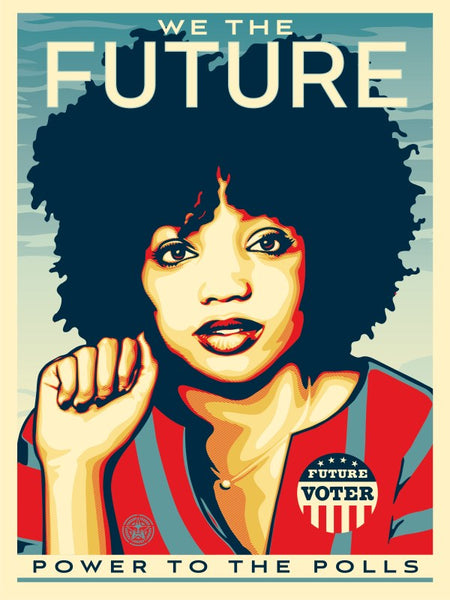 Shepard Fairey "We The Future" (Power To The Polls)
