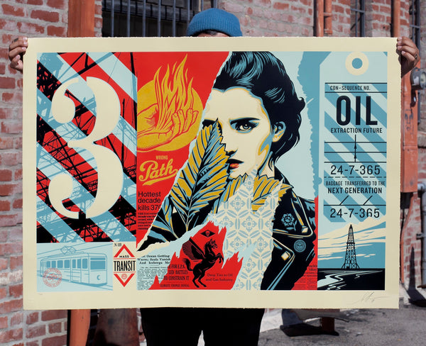 Shepard Fairey "Wrong Path" Large Format