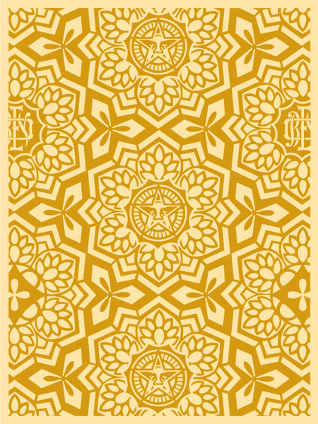 Shepard Fairey "Yen Pattern" (Gold)