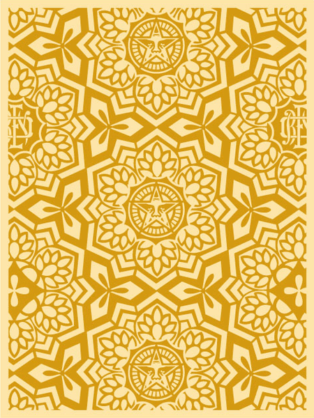 Shepard Fairey "Yen Pattern" (Gold)