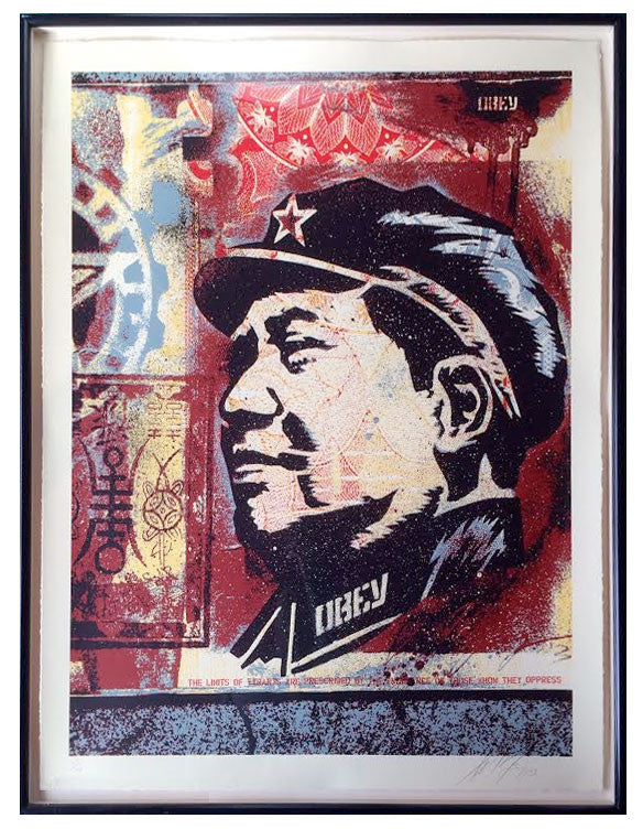 Shepard Fairey Mao Collage Print