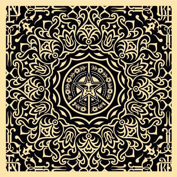Shepard Fairey "Ornate Pattern" (Black)