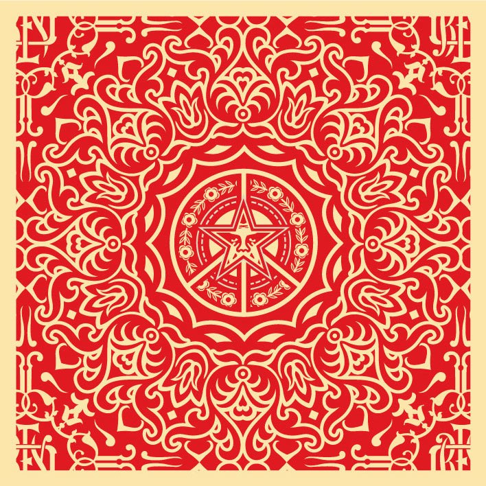 Shepard Fairey "Ornate Pattern" (Red)