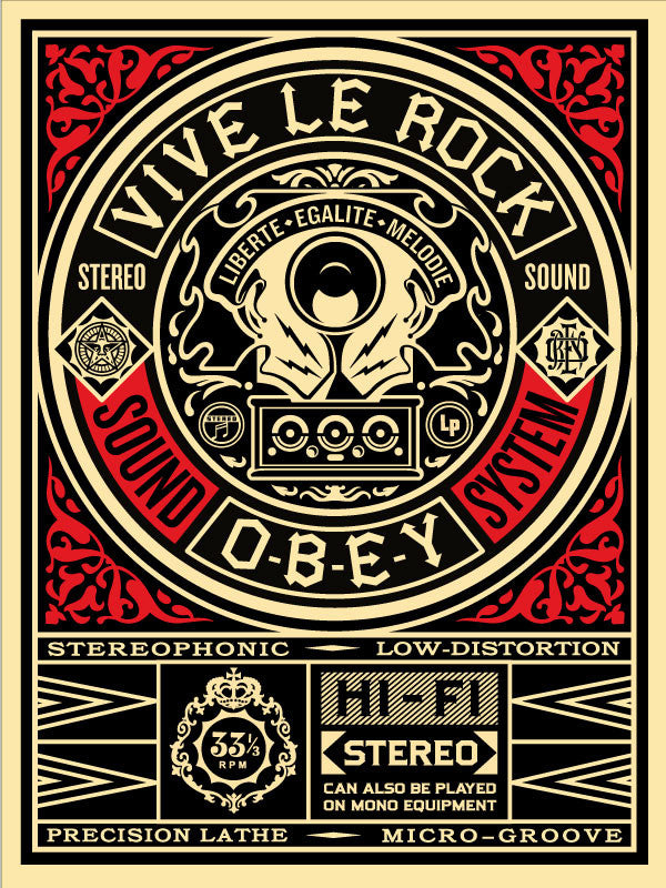 Shepard Fairey "Vive Le Rock"