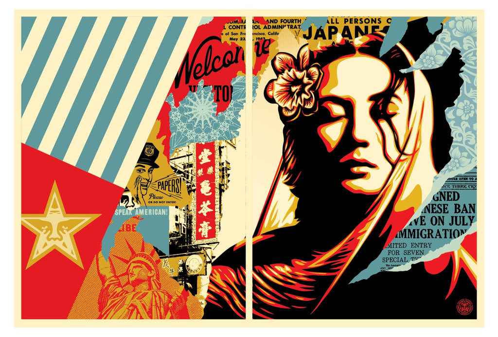 Shepard Fairey "Welcome Visitor"