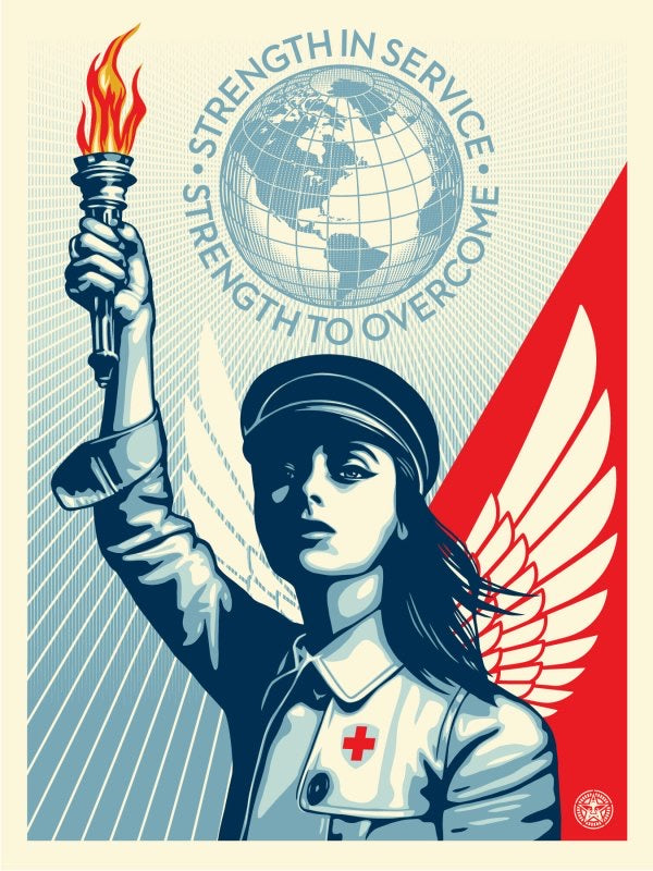 Shepard Fairey "Angel of Hope and Strength"
