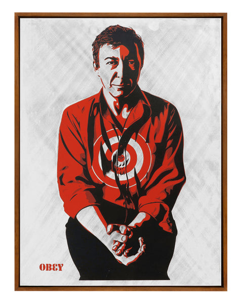 Shepard Fairey “Jasper Johns (Silver)” (Metal)