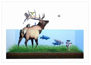 Josh Keyes "Evacuation I"