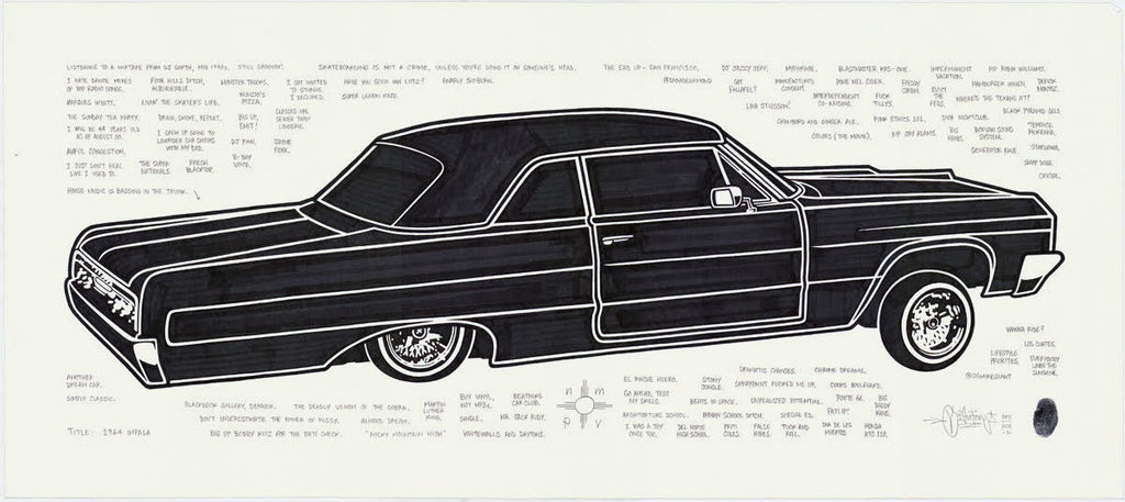 Mike Giant "1964 Impala" Original Drawing