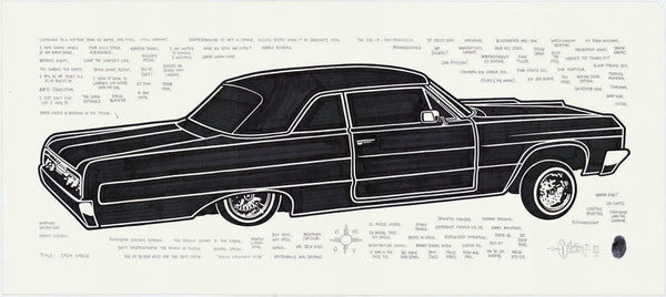 Mike Giant "1964 Impala" Original Drawing