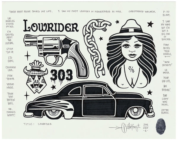 Mike Giant - "Lowrider" Drawing