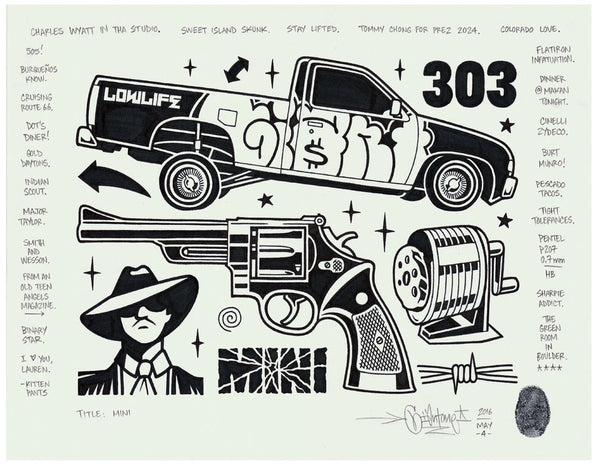 Mike Giant - "Mini" Drawing