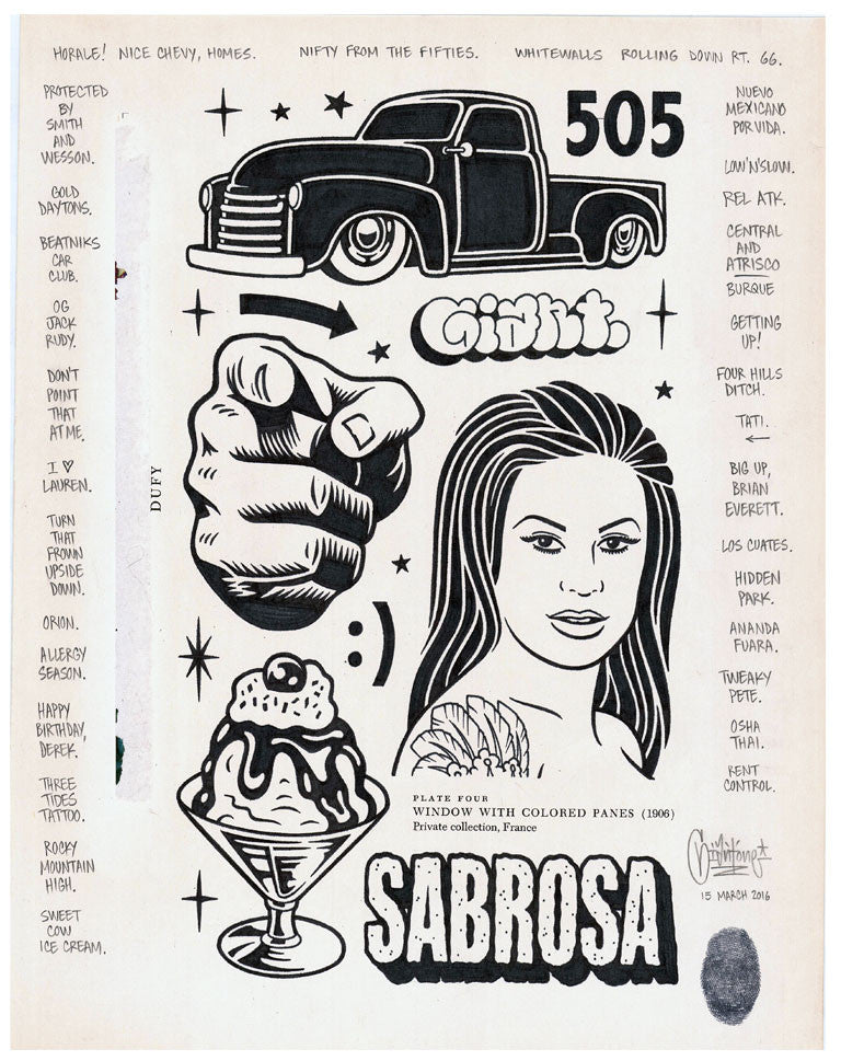 Mike Giant - "Sabrosa" Drawing