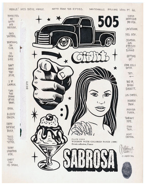 Mike Giant - "Sabrosa" Drawing