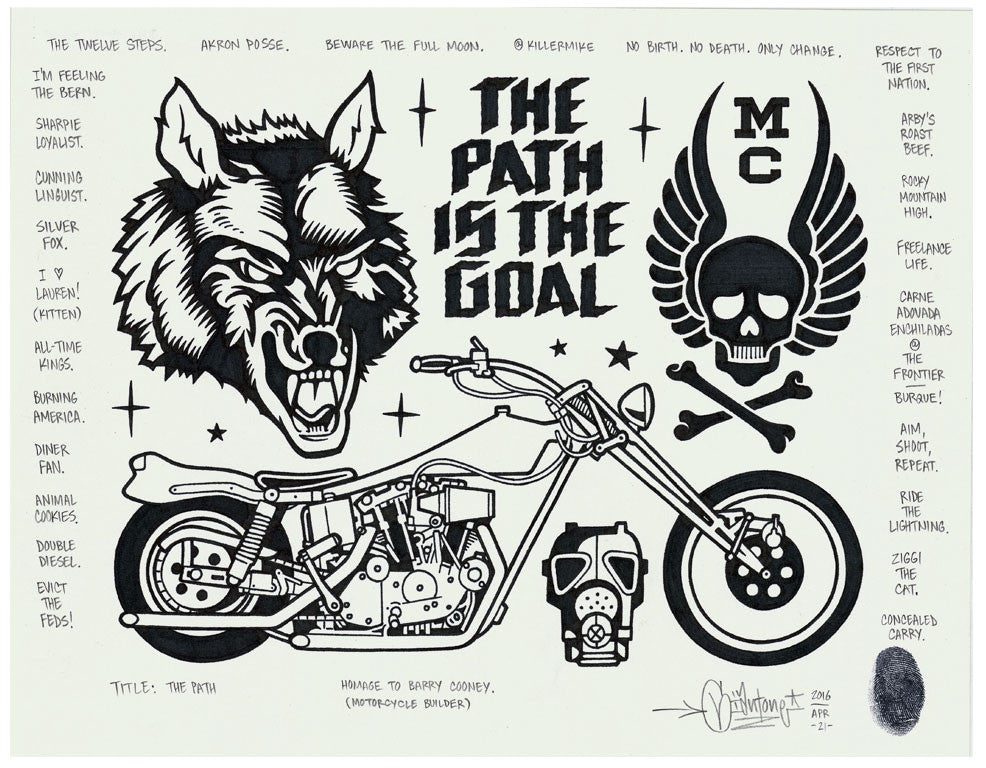 Mike Giant - "The Path" Drawing