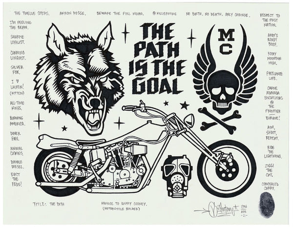 Mike Giant - "The Path" Drawing