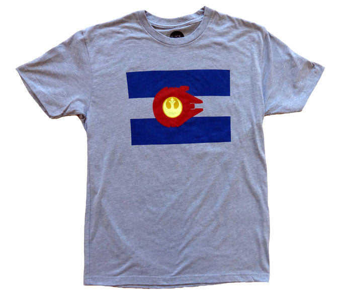 "Rocky Mountain Alliance" Flag & T-Shirt - Dark Heather Grey