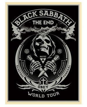 Shepard Fairey Black Sabbath "The End" (Silver)