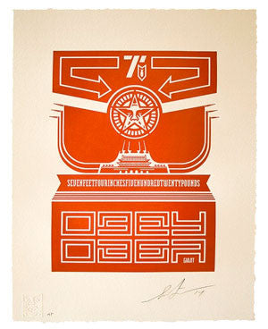 Shepard Fairey "Chinese Banner" Letterpress