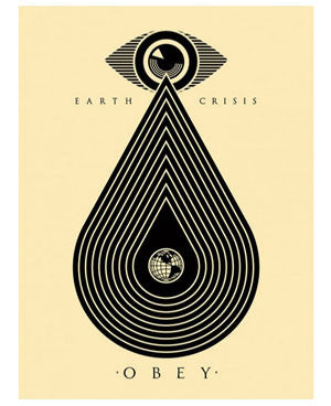 Shepard Fairey "Earth Crisis" (Cream)