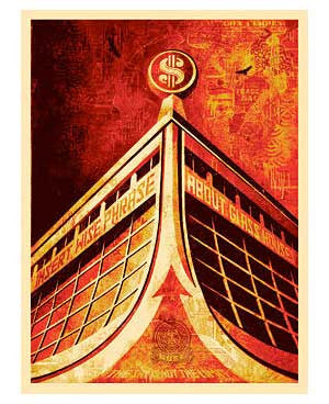 Shepard Fairey "Glass Houses Canvas Print"