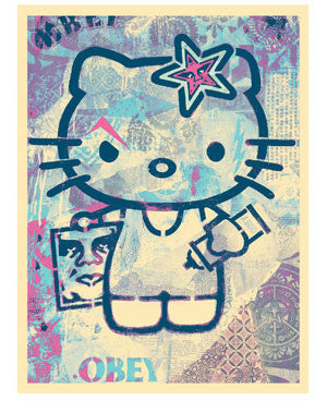 Shepard Fairey "Hello Kitty" (Blue)