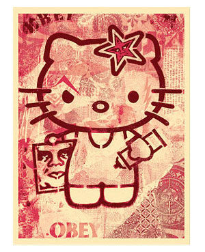 Shepard Fairey "Hello Kitty" (Pink)
